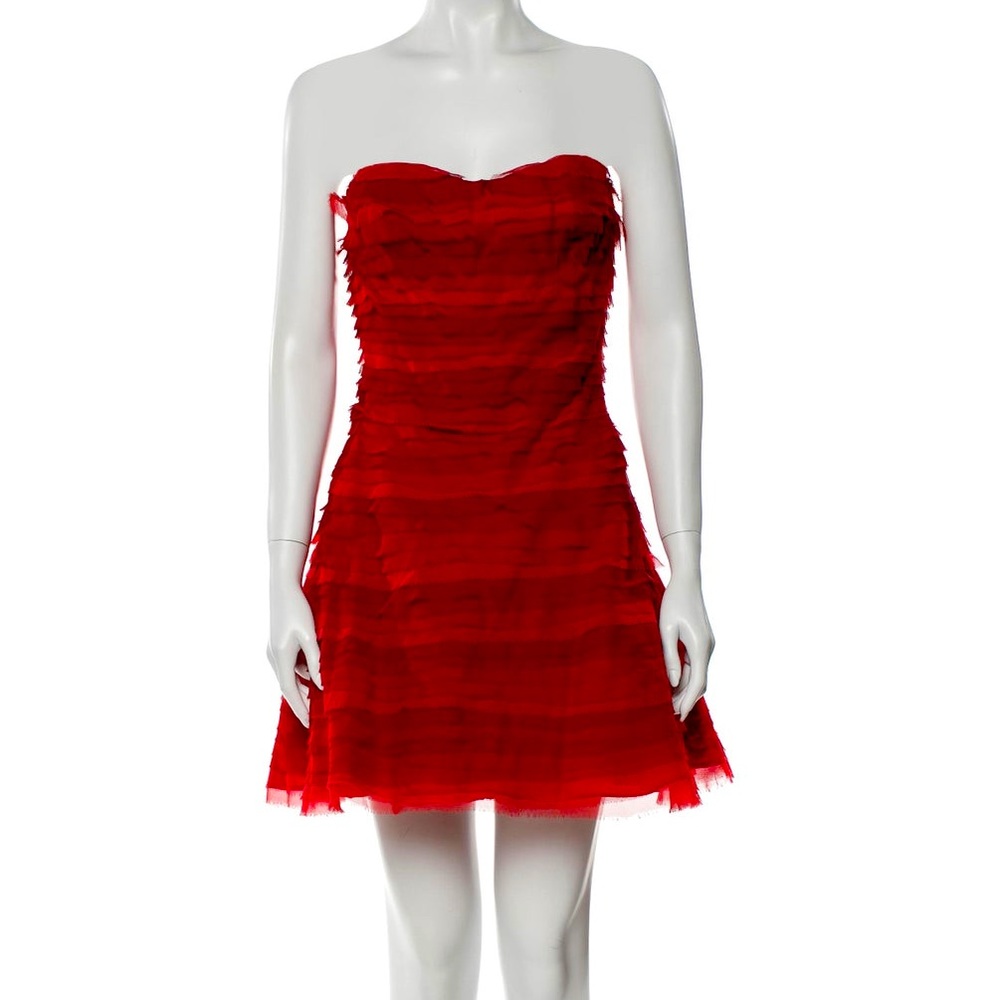 NWOT Stunning Haute Hippie Strapless Silk Dress